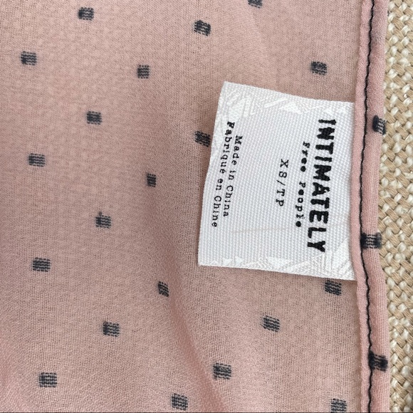 Free People Polka Dot Pink Ruffle Slip Dress - Picture 5 of 5